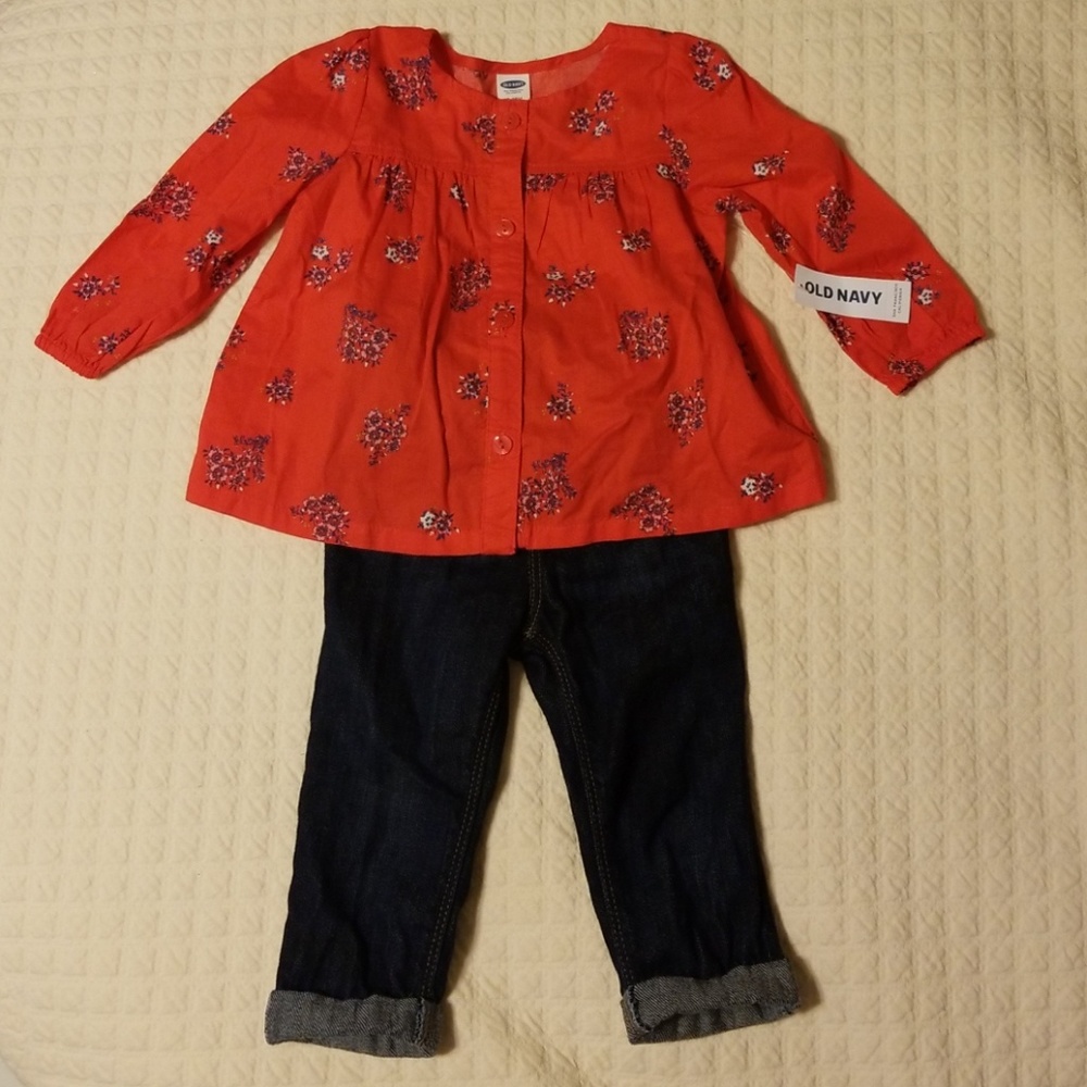 NWT OLD NAVY top and jeans
